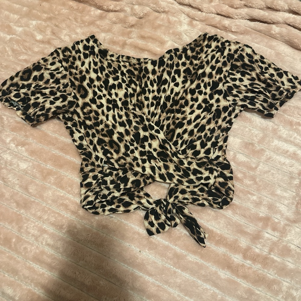 Victoria's Secret Leopard Print Crop Top